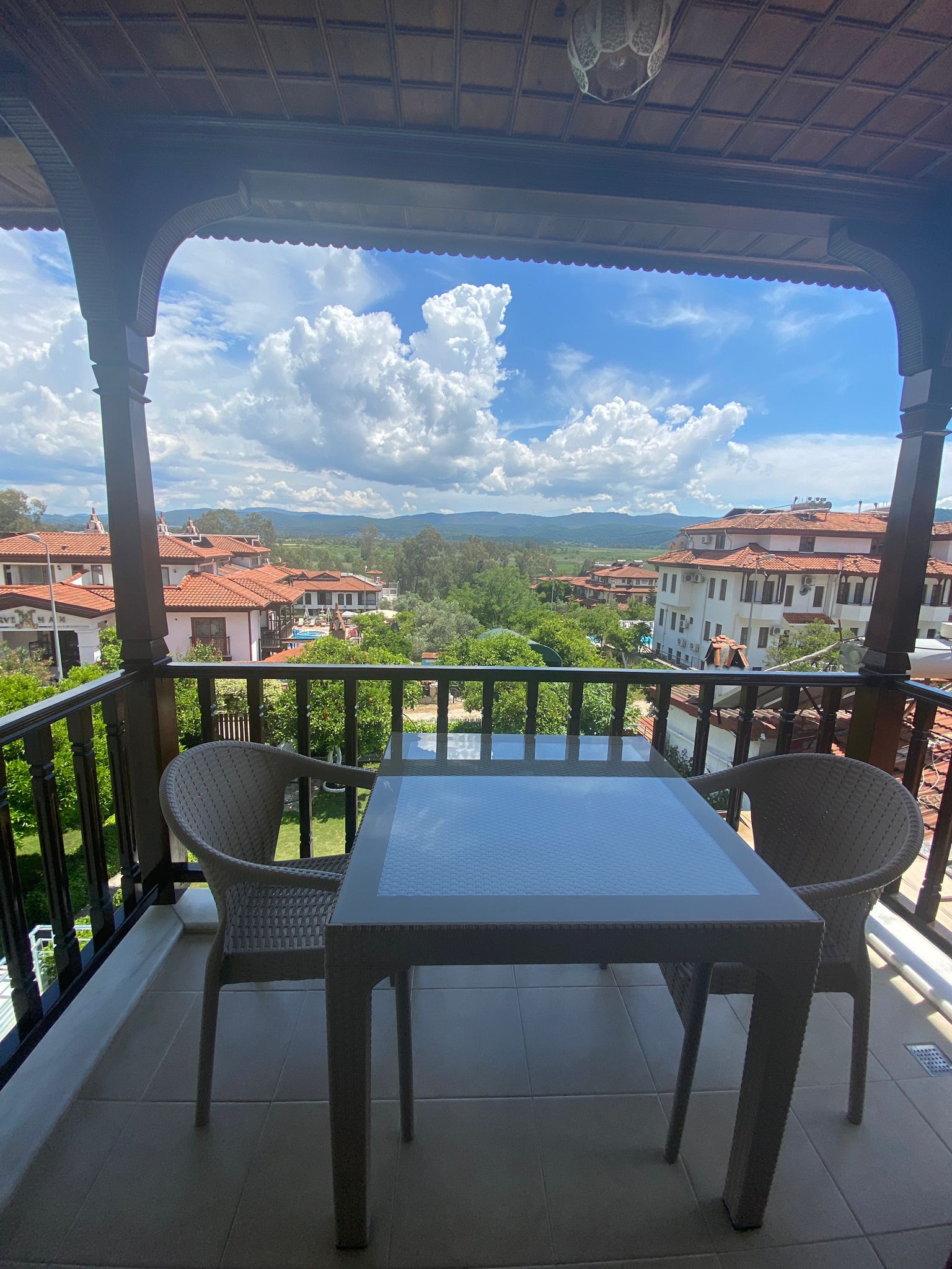 Cumba balkon manzarası
